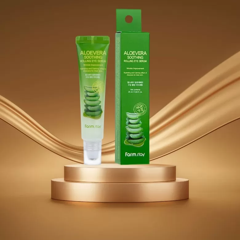 Farmstay Aloe Vera Soothing Rolling Eye Serum, 25 ml 