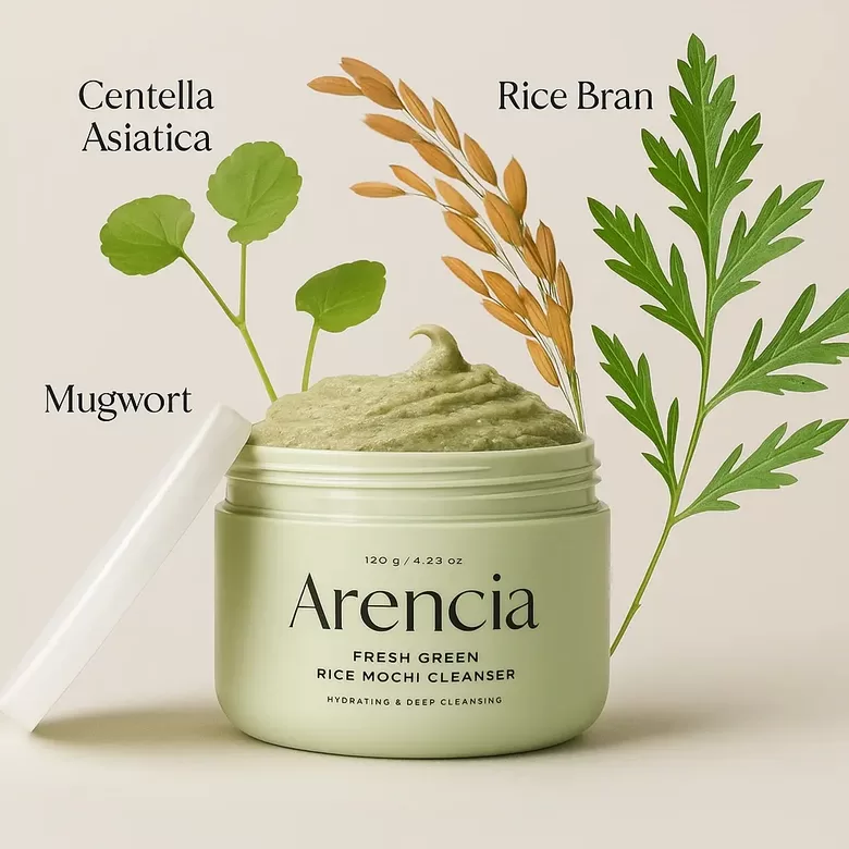 Arencia Fresh Green Rice Mochi Cleanser, 120 g 