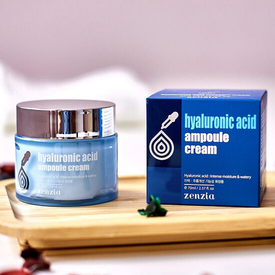 ZENZIA Hyaluronic Acid Ampoule Cream, 70 ml