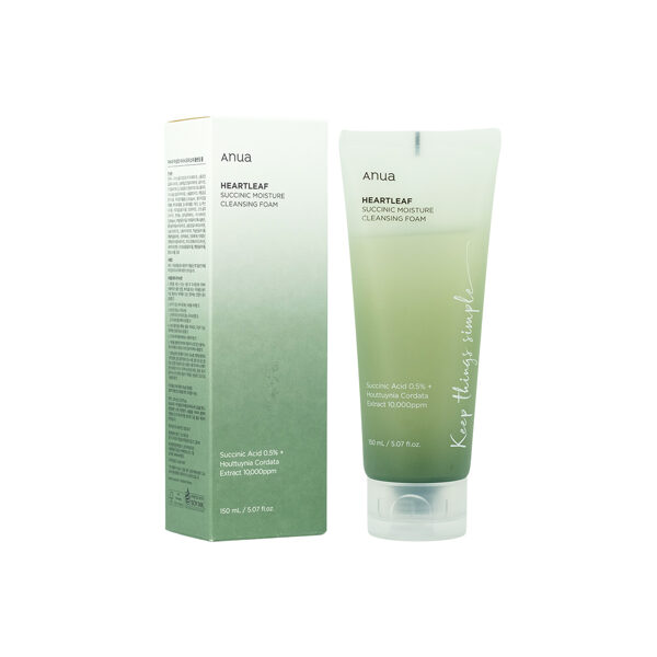 Anua Heartleaf Succinic Moisture Cleansing Foam