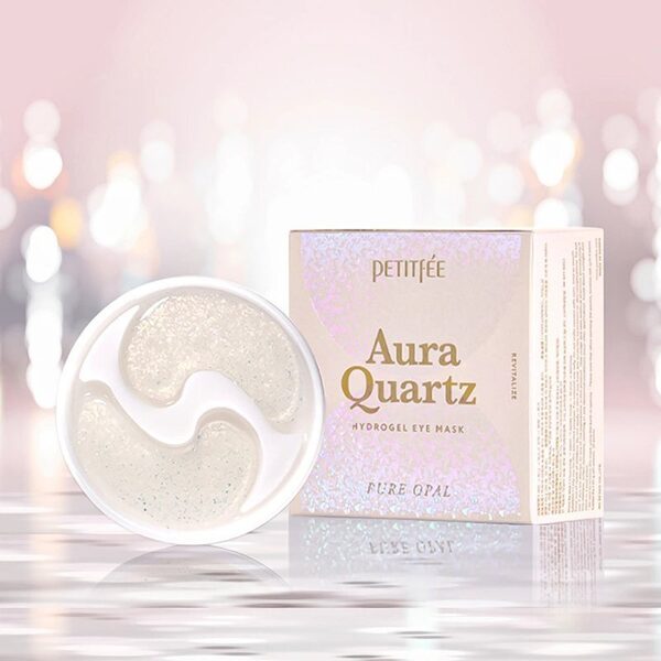  Petitfee Aura Quartz Pure Opal Hydrogel Eye Mask, 40.gab. 