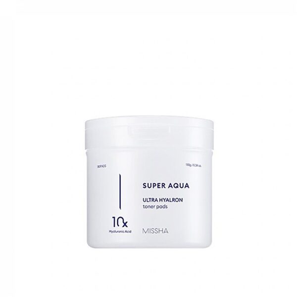 Missha Super Aqua Ultra Hyalron Toner Pads, 90 gab.