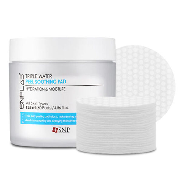 SNP Lab+ Triple Water Peel Soothing Pad, 60 gab. (EXP DATE: 2024/11/28)